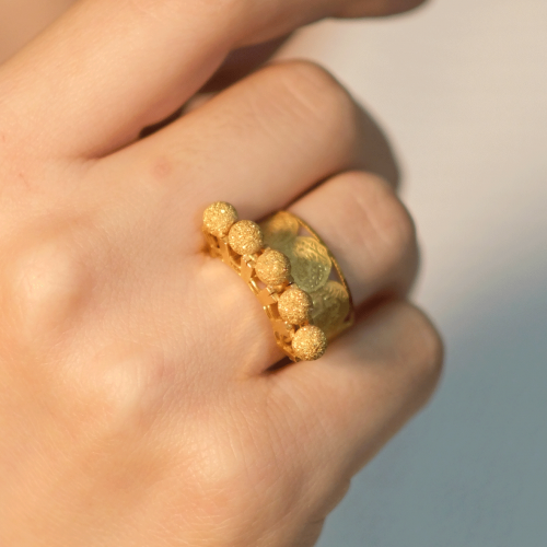 DORİKALI İKİSİ BİR ARADA YÜZÜK 22 AYAR A073401 DORİKALI İKİSİ BİR ARADA YÜZÜK 22 AYAR A073401