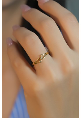 3 TAŞ ÇITIR YÜZÜK 22 AYAR A073479 3 TAŞ ÇITIR YÜZÜK 22 AYAR A073479