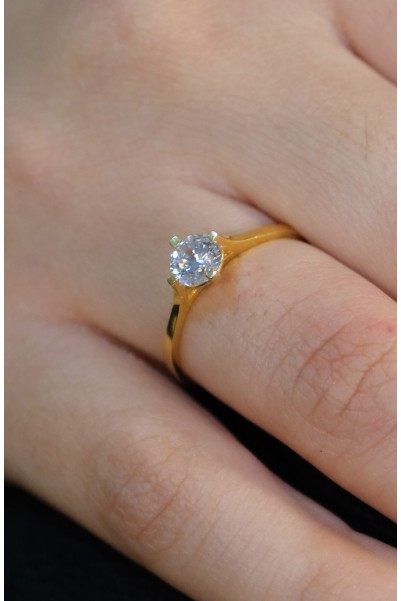 TEKTAŞ YÜZÜK 22 AYAR A073652 TEKTAŞ YÜZÜK 22 AYAR A073652