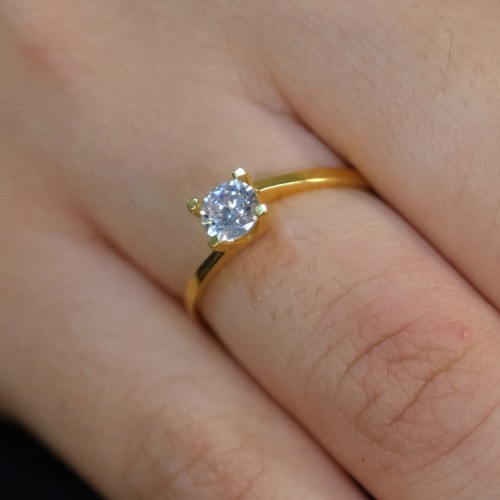 TEKTAŞ YÜZÜK 22 AYAR A073655 TEKTAŞ YÜZÜK 22 AYAR A073655