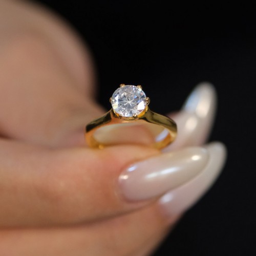 TEKTAŞ YÜZÜK 22 AYAR A073689 TEKTAŞ YÜZÜK 22 AYAR A073689