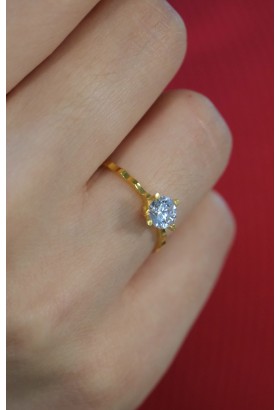 TEKTAŞ YÜZÜK 22 AYAR A073719 TEKTAŞ YÜZÜK 22 AYAR A073719