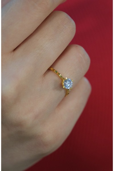 TEKTAŞ YÜZÜK 22 AYAR A073719 TEKTAŞ YÜZÜK 22 AYAR A073719