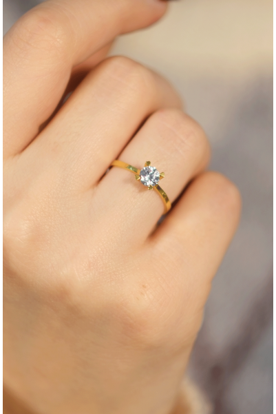 TEKTAŞ YÜZÜK 22 AYAR A073730 TEKTAŞ YÜZÜK 22 AYAR A073730