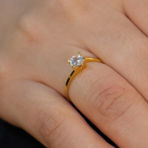 TEKTAŞ YÜZÜK 22 AYAR A073741 TEKTAŞ YÜZÜK 22 AYAR A073741