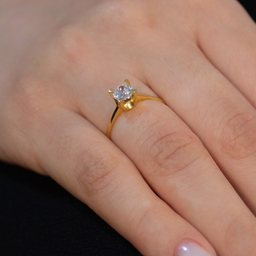 TEKTAŞ YÜZÜK 22 AYAR A073747 TEKTAŞ YÜZÜK 22 AYAR A073747