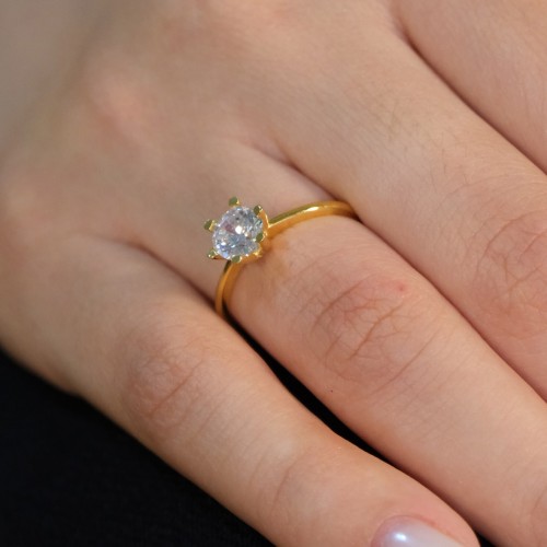 TEKTAŞ YÜZÜK 22 AYAR A073804 TEKTAŞ YÜZÜK 22 AYAR A073804