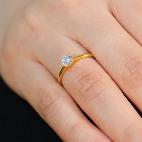 TEKTAŞ YÜZÜK 22 AYAR A073810 TEKTAŞ YÜZÜK 22 AYAR A073810