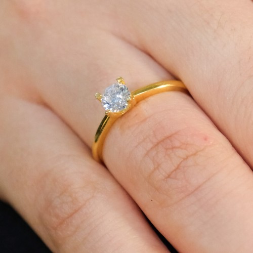 TEKTAŞ YÜZÜK 22 AYAR A073810 TEKTAŞ YÜZÜK 22 AYAR A073810