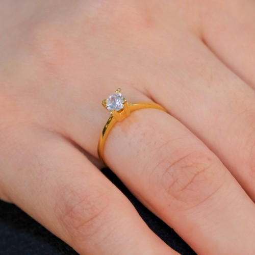 TEKTAŞ YÜZÜK 22 AYAR A073827 TEKTAŞ YÜZÜK 22 AYAR A073827