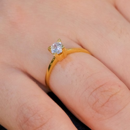 TEKTAŞ YÜZÜK 22 AYAR A073827 TEKTAŞ YÜZÜK 22 AYAR A073827