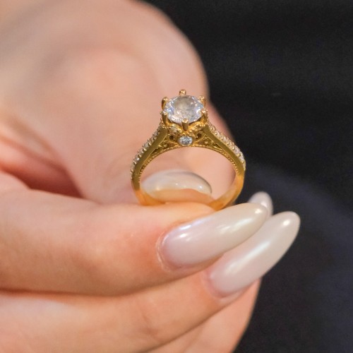 TEKTAŞ YÜZÜK 22 AYAR A073910 TEKTAŞ YÜZÜK 22 AYAR A073910