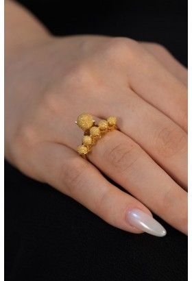 ÇİFTLİ DORİKA YÜZÜK 22 AYAR A074071