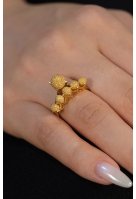 ÇİFTLİ DORİKA YÜZÜK 22 AYAR A074071