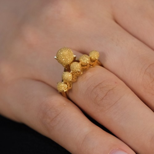 ÇİFTLİ DORİKA YÜZÜK 22 AYAR A074071 ÇİFTLİ DORİKA YÜZÜK 22 AYAR A074071