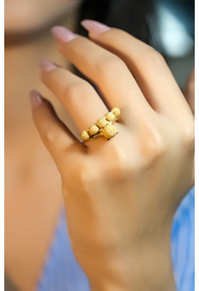 DORİKALI ÇİFT YÜZÜK 22 AYAR A074072