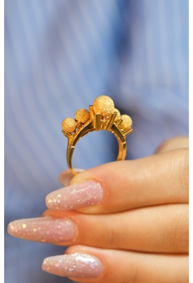 DORİKALI ÇİFT YÜZÜK 22 AYAR A074072