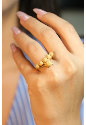 DORİKALI ÇİFT YÜZÜK 22 AYAR A074072