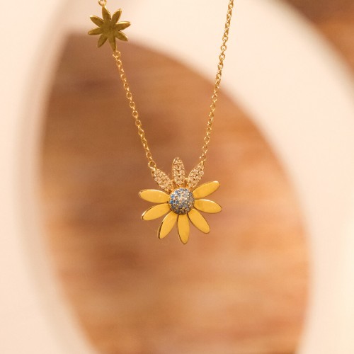 ÇİÇEK KOLYE 22 AYAR A074675