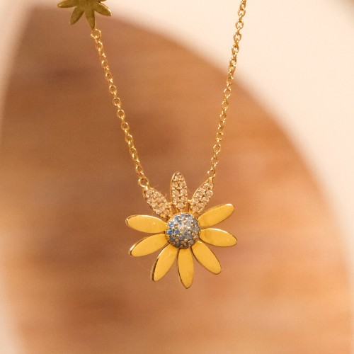 ÇİÇEK KOLYE 22 AYAR A074675