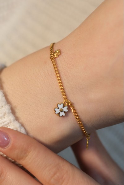 BEYAZ YONCA BİLEKLİK 22 AYAR A074924 BEYAZ YONCA BİLEKLİK 22 AYAR A074924