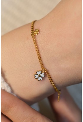 BEYAZ YONCA BİLEKLİK 22 AYAR A074924