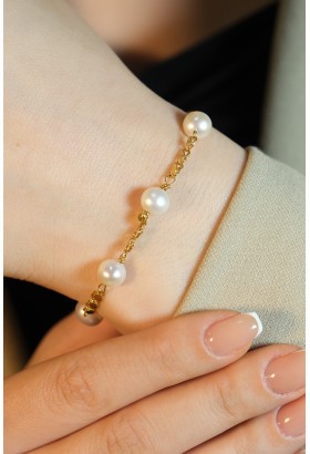 İNCİLİ PULLU ZİNCİR BİLEKLİK 22 AYAR A075280 İNCİLİ PULLU ZİNCİR BİLEKLİK 22 AYAR A075280