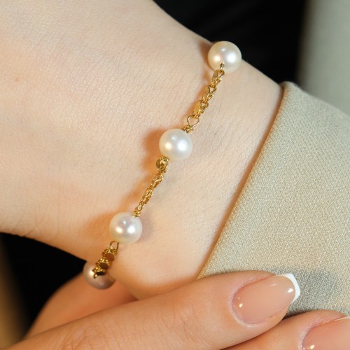 İNCİLİ PULLU ZİNCİR BİLEKLİK 22 AYAR A075280 İNCİLİ PULLU ZİNCİR BİLEKLİK 22 AYAR A075280