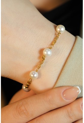 İNCİLİ PULLU ZİNCİR BİLEKLİK 22 AYAR A075280 İNCİLİ PULLU ZİNCİR BİLEKLİK 22 AYAR A075280