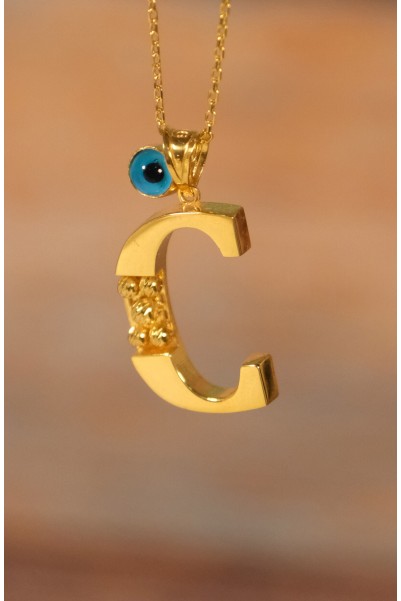 C HARF KOLYE 22 AYAR A075449 C HARF KOLYE 22 AYAR A075449