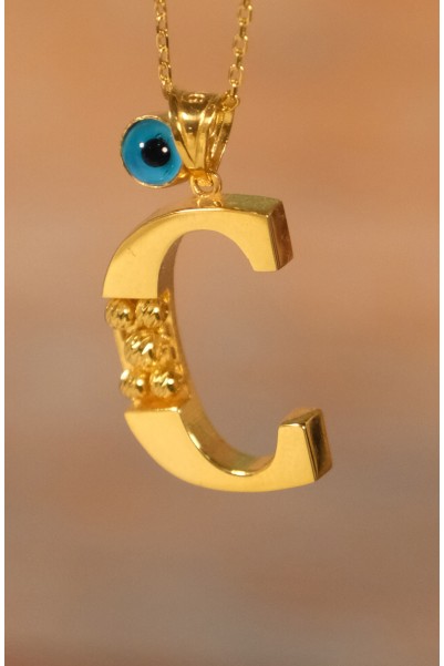 C HARF KOLYE 22 AYAR A075449 C HARF KOLYE 22 AYAR A075449