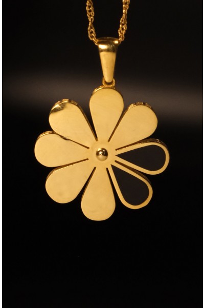 MİNELİ YONCA KOLYE UCU 22 AYAR A075492 MİNELİ YONCA KOLYE UCU 22 AYAR A075492