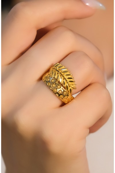 YAPRAK MODEL YÜZÜK 22 AYAR A075537