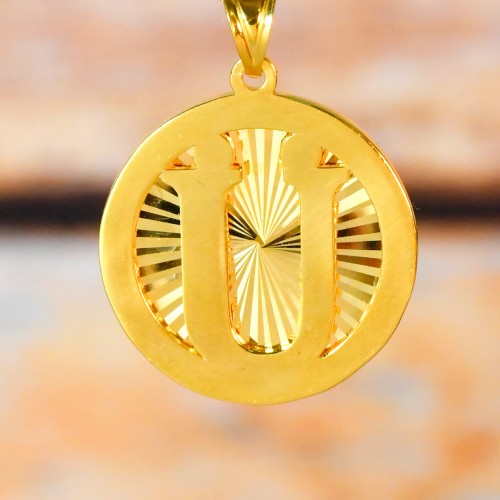 Ü HARF KOLYE UCU 22 AYAR A075852