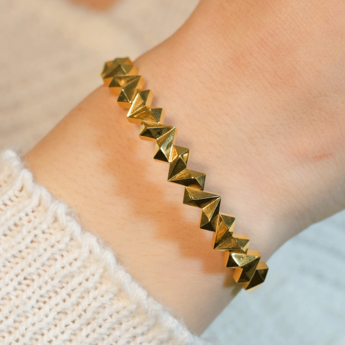 ZİKZAK PİRAMİT KELEPÇE 22 AYAR A076018 ZİKZAK PİRAMİT KELEPÇE 22 AYAR A076018