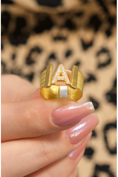 A HARFİ TRABZON HASIR YÜZÜK 22 AYAR A076178 A HARFİ TRABZON HASIR YÜZÜK 22 AYAR A076178