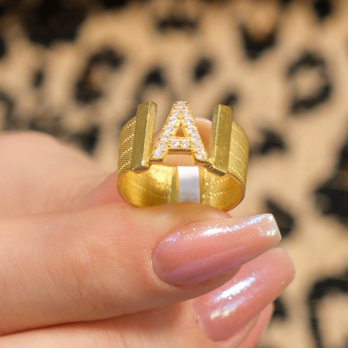 A HARFİ TRABZON HASIR YÜZÜK 22 AYAR A076178 A HARFİ TRABZON HASIR YÜZÜK 22 AYAR A076178