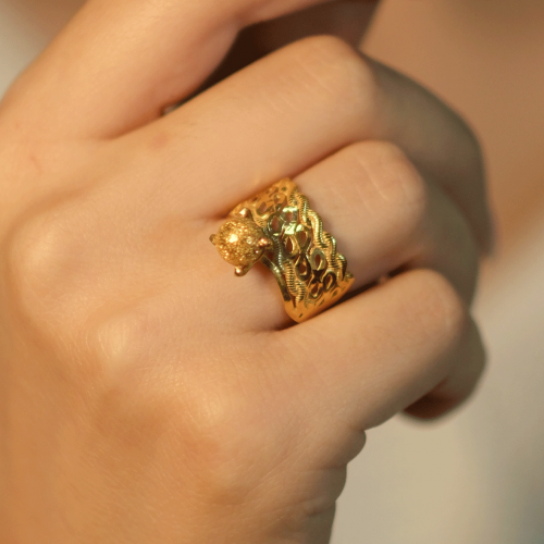 DORİKALI İKİSİ BİR ARADA YÜZÜK 22 AYAR A076924 DORİKALI İKİSİ BİR ARADA YÜZÜK 22 AYAR A076924