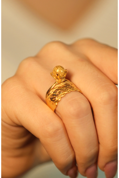 DORİKALI İKİSİ BİR ARADA YÜZÜK 22 AYAR A076924 DORİKALI İKİSİ BİR ARADA YÜZÜK 22 AYAR A076924