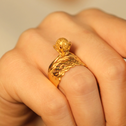 DORİKALI İKİSİ BİR ARADA YÜZÜK 22 AYAR A076924 DORİKALI İKİSİ BİR ARADA YÜZÜK 22 AYAR A076924