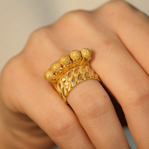 DORİKALI İKİSİ BİR ARADA YÜZÜK 22 AYAR A076925 DORİKALI İKİSİ BİR ARADA YÜZÜK 22 AYAR A076925