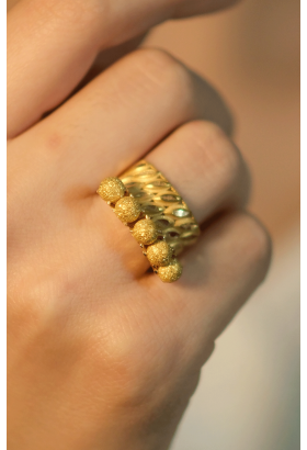 DORİKALI İKİSİ BİR ARADA YÜZÜK 22 AYAR A076925 DORİKALI İKİSİ BİR ARADA YÜZÜK 22 AYAR A076925