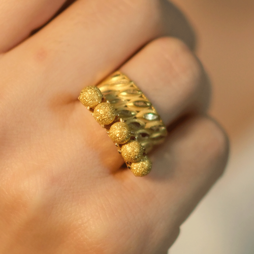 DORİKALI İKİSİ BİR ARADA YÜZÜK 22 AYAR A076925 DORİKALI İKİSİ BİR ARADA YÜZÜK 22 AYAR A076925