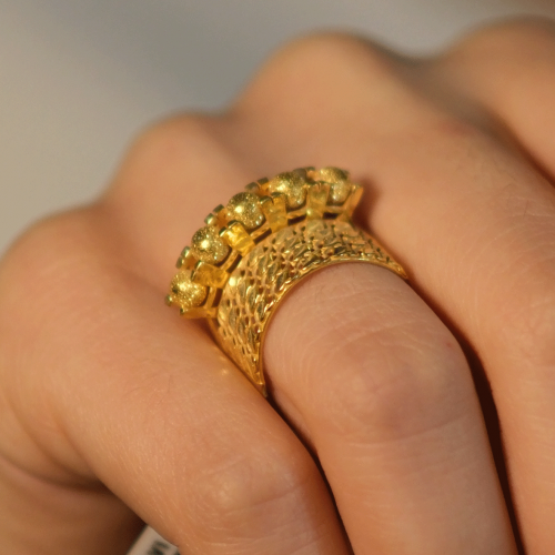 DORİKALI İKİSİ BİR ARADA YÜZÜK 22 AYAR A076954 DORİKALI İKİSİ BİR ARADA YÜZÜK 22 AYAR A076954