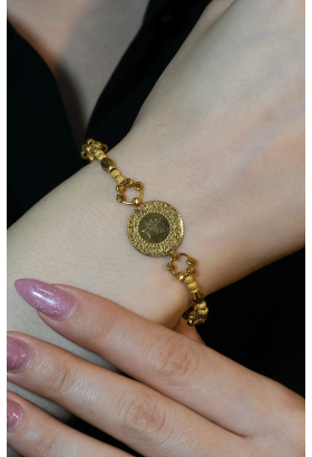 DORİKALI ÇEYREKLİ BİLEKLİK 22 AYAR A077023