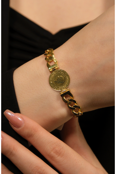 ÇEYREKLİ BİLEKLİK 22 AYAR A077141