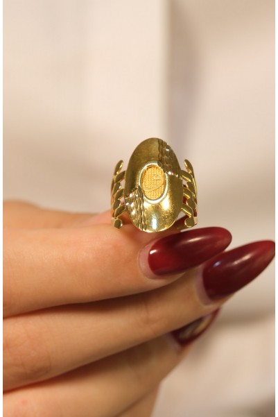 VAV HARFİ FANTAZİ YÜZÜK 22 AYAR A077236