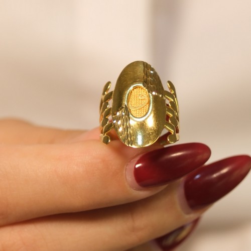 VAV HARFİ FANTAZİ YÜZÜK 22 AYAR A077236 VAV HARFİ FANTAZİ YÜZÜK 22 AYAR A077236