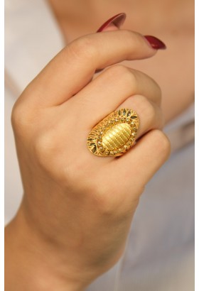 DORİKALI MEKİK YÜZÜK 22 AYAR A077247 DORİKALI MEKİK YÜZÜK 22 AYAR A077247