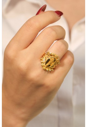 TUĞRA MOTİFLİ DORİKA YÜZÜK 22 AYAR A077273